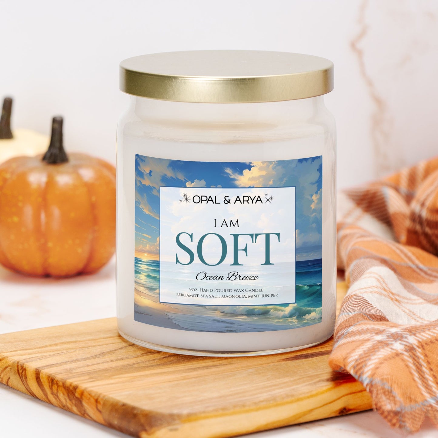 Ocean Breeze - Soft - 9oz Apothecary Jar Candle