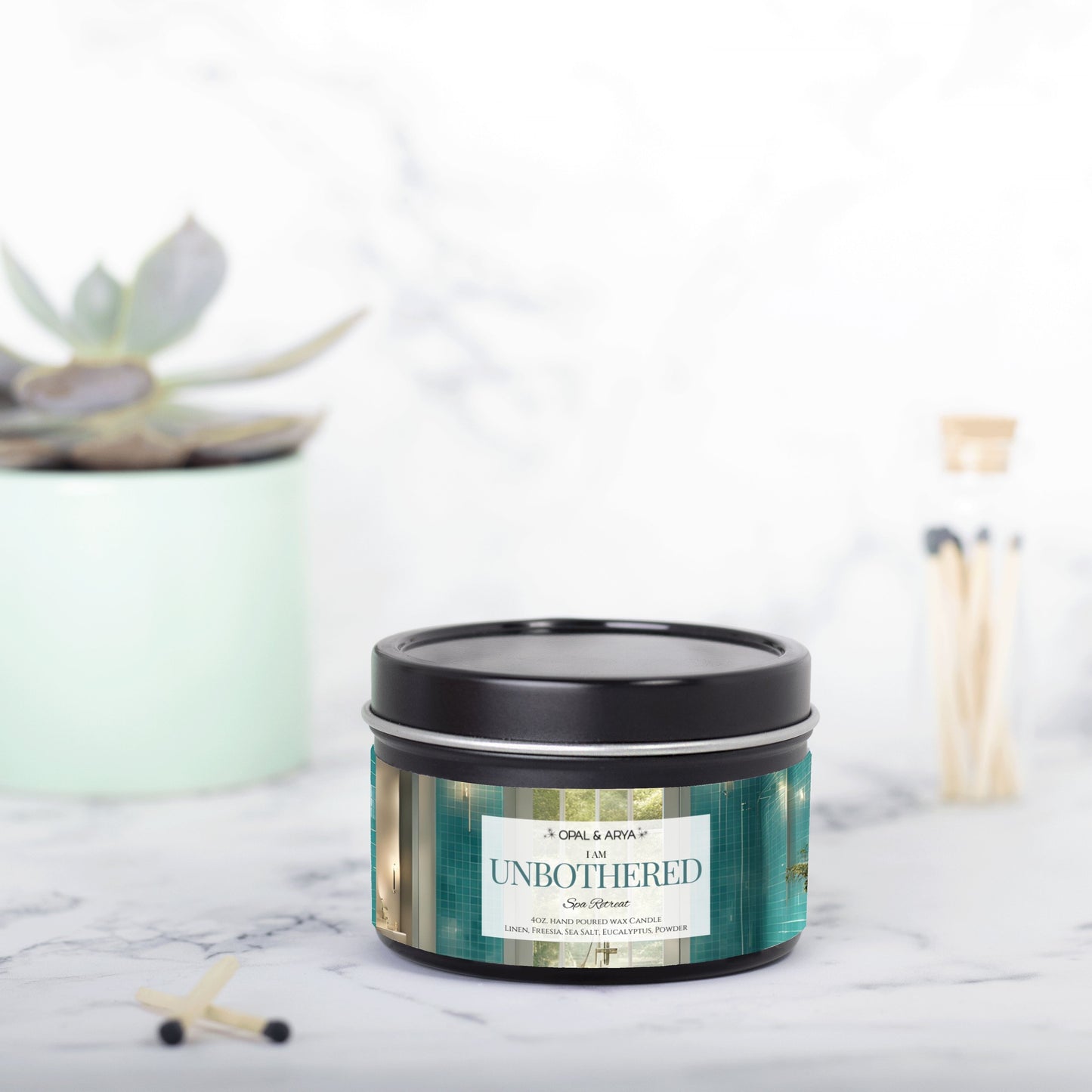 Spa Retreat 4oz Tin Candle - UNBOTHERED