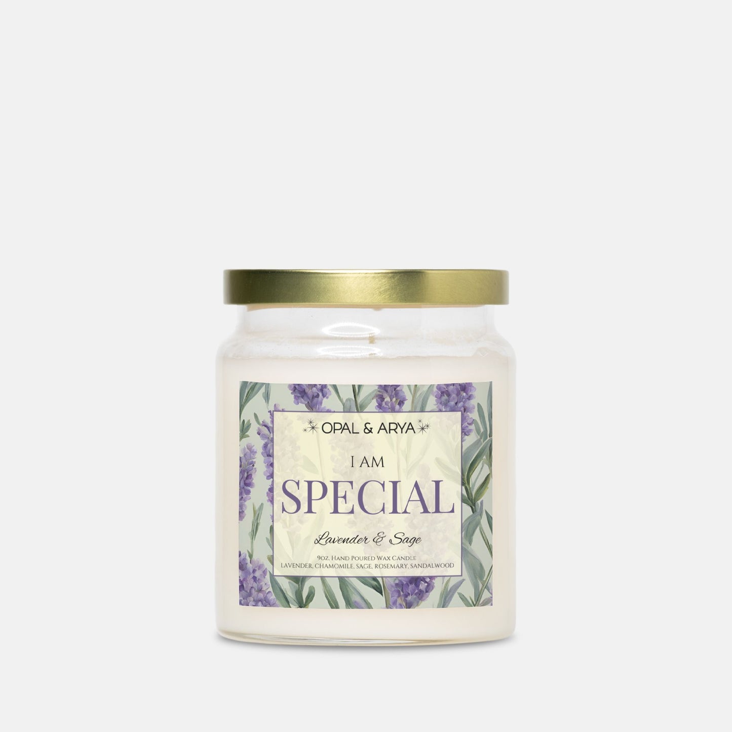 Lavender & Sage - Special - 9oz Apothecary Jar Candle