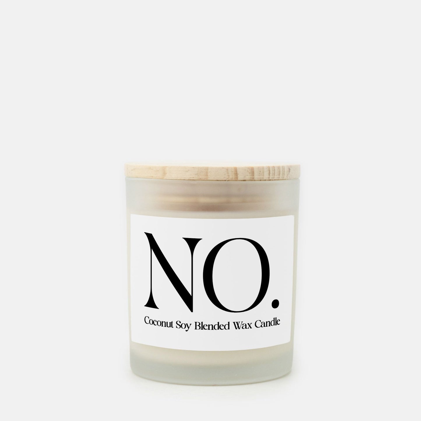 Bold Boundary Frosted Glass Candle with Lid