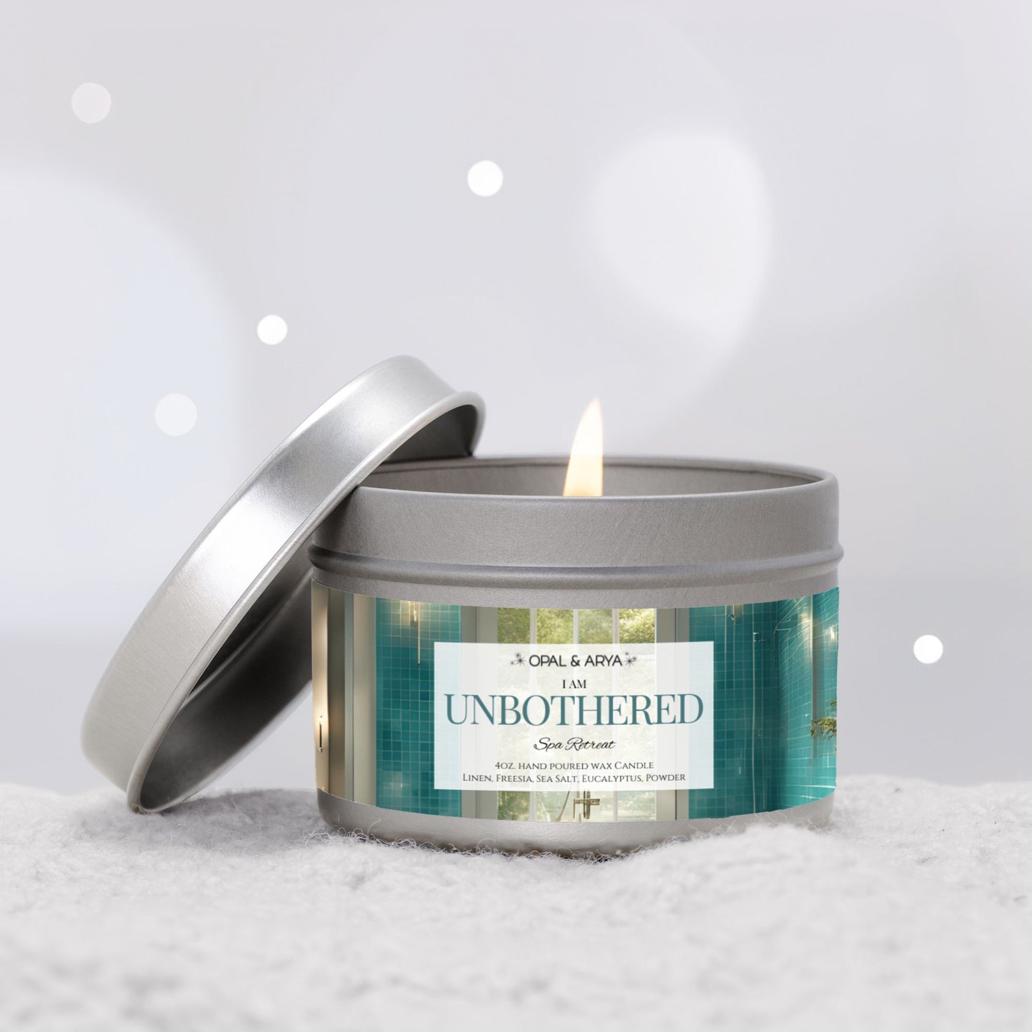 Spa Retreat 4oz Tin Candle - UNBOTHERED