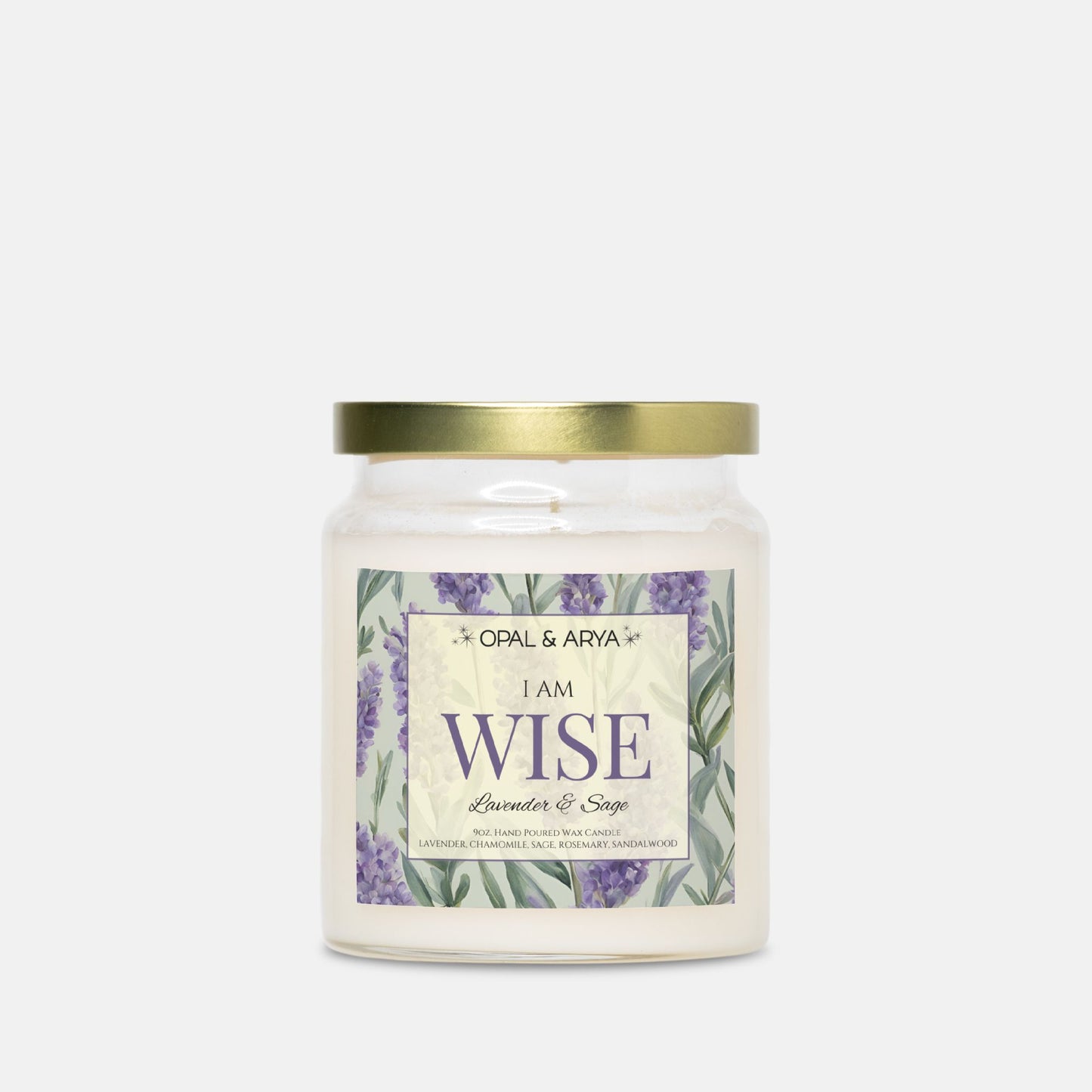 Lavender & Sage - Wise - 9oz Apothecary Jar Candle