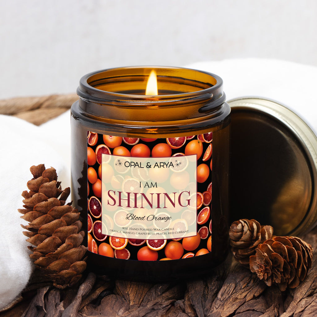 Blood Orange - Shining - 4oz Amber Jar Candle