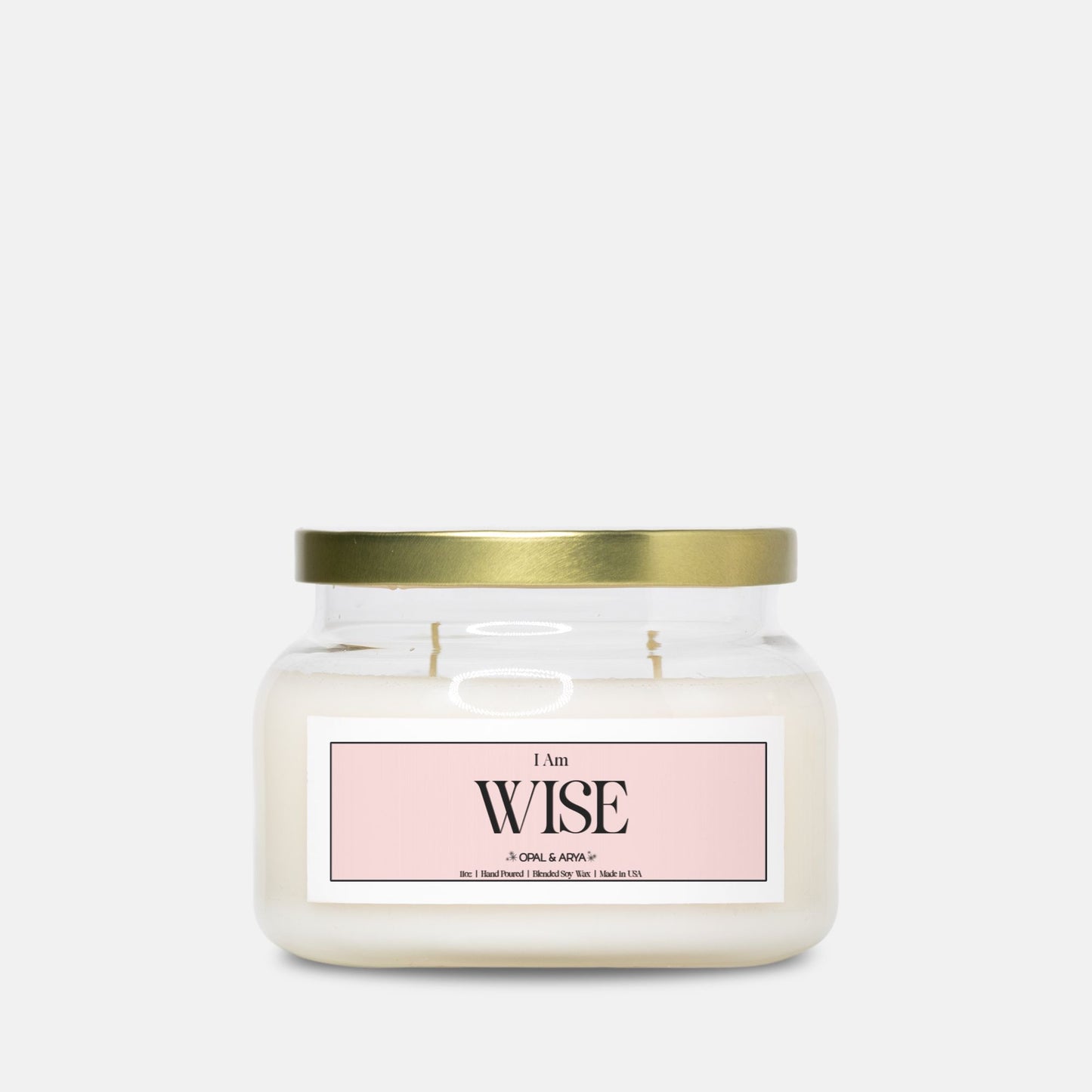 I Am Wise Double Wick Apothecary Jar Candle