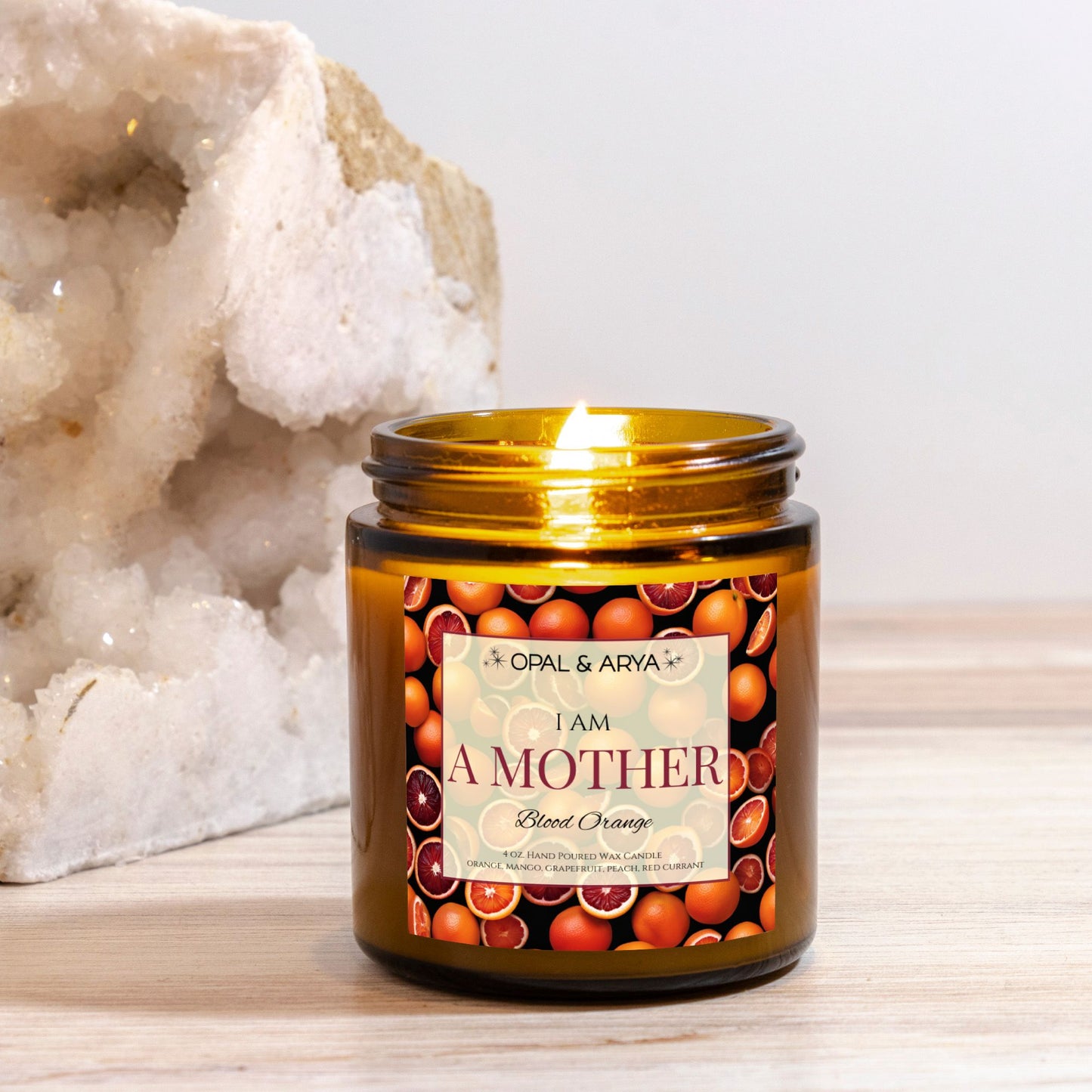 Blood Orange - A Mother - 4oz Amber Jar Candle
