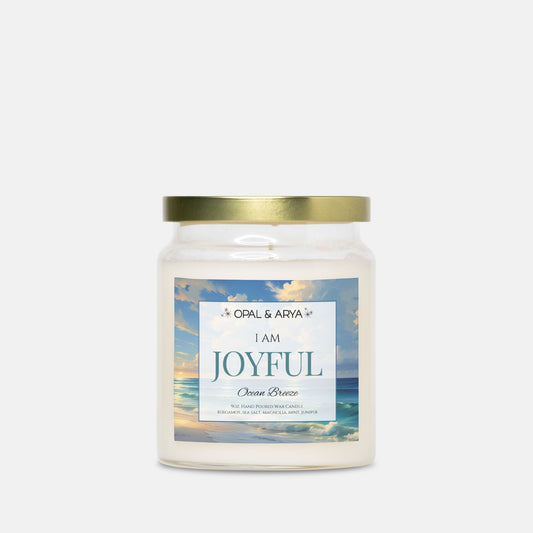 Ocean Breeze - Joyful - 9oz Apothecary Jar Candle
