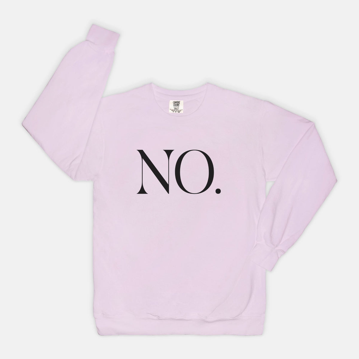 Bold Boundary Large Black Logo Comfort Color Sweatshirt