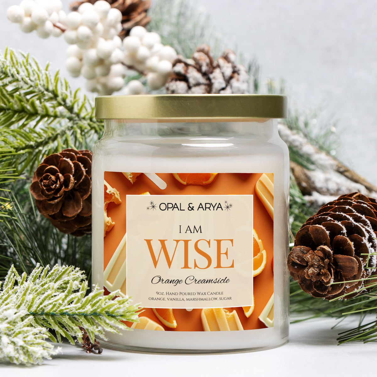Orange Creamsicle - Wise - 9oz Apothecary Jar Candle