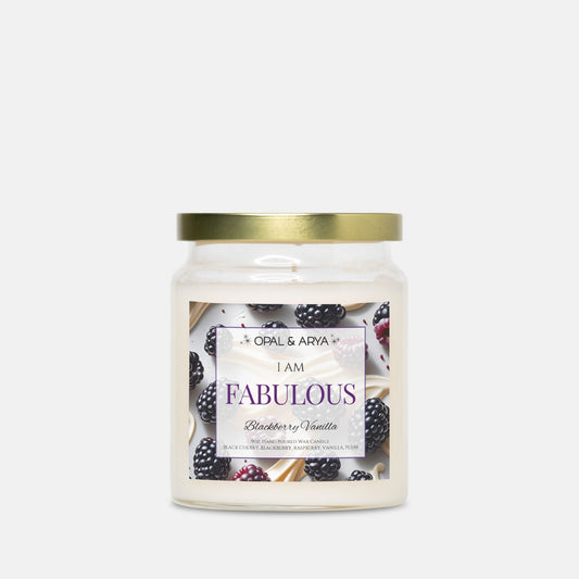 Blackberry Vanilla - Fabulous - 9oz Apothecary Jar Candle
