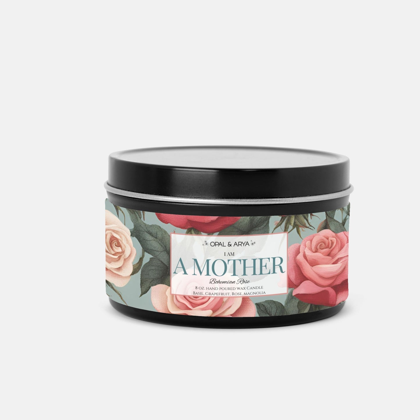 Bohemian Rose - A Mother - 8oz Tin Candle