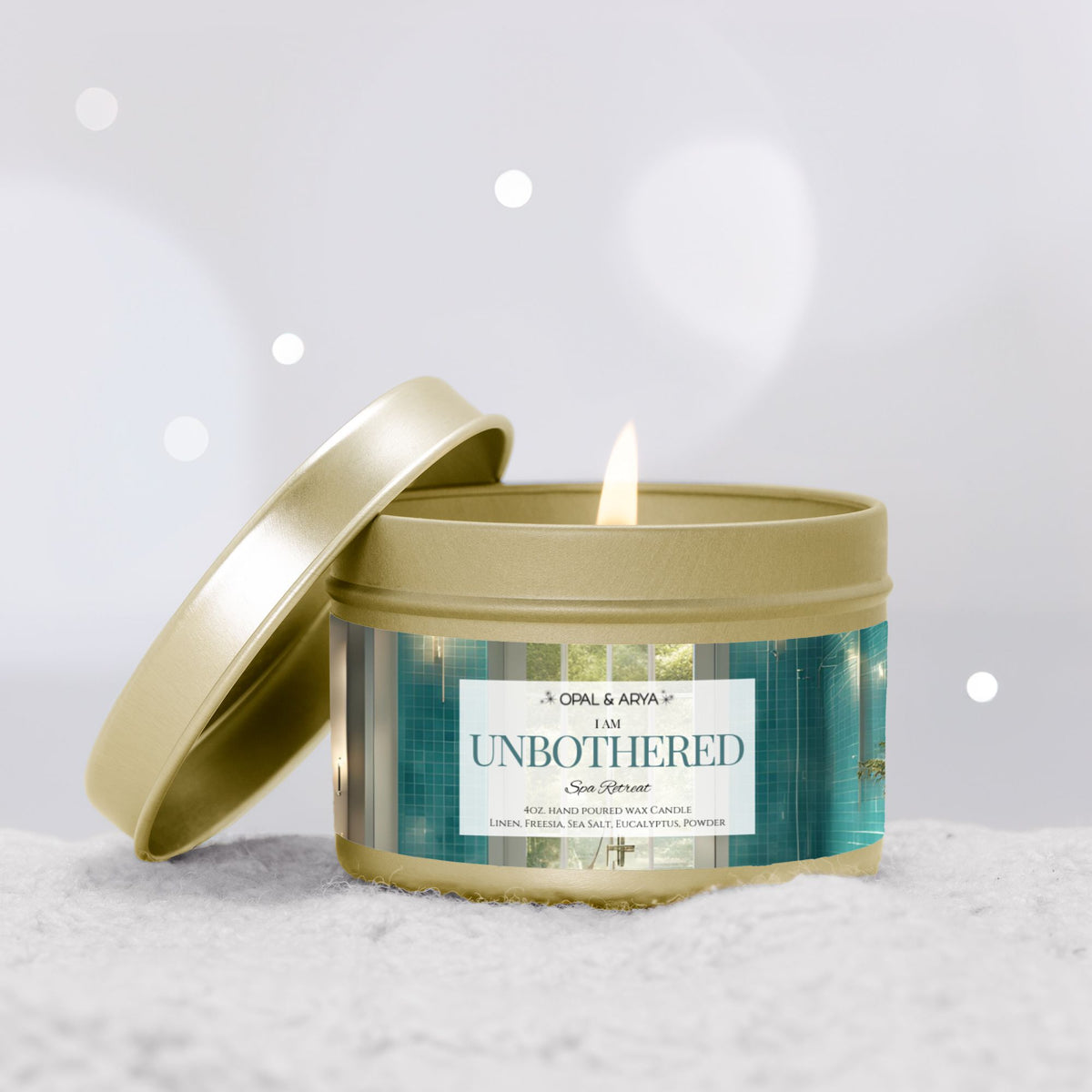 Spa Retreat 4oz Tin Candle - UNBOTHERED