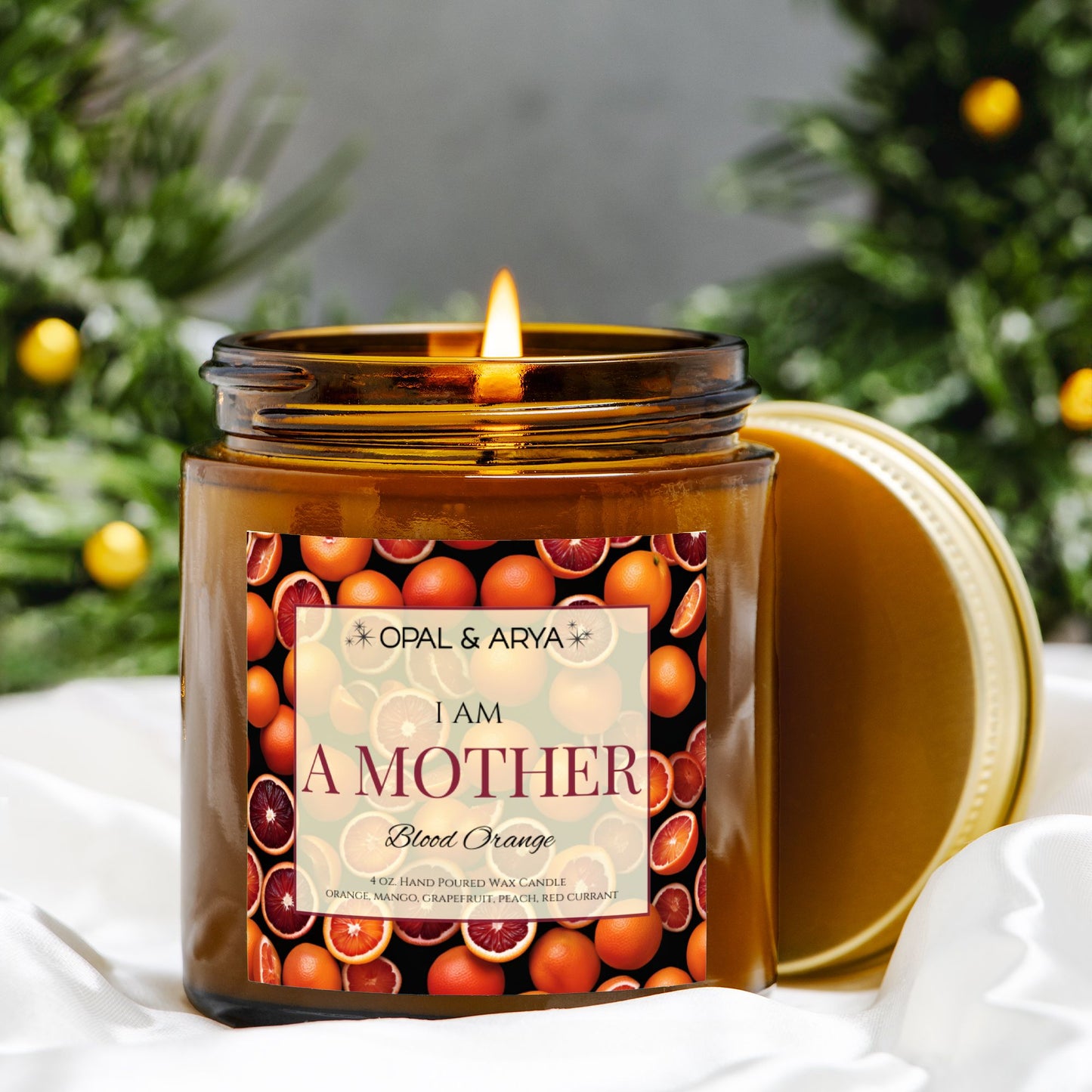 Blood Orange - A Mother - 4oz Amber Jar Candle