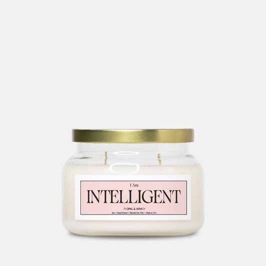 I Am Intelligent Double Wick Apothecary Jar Candle