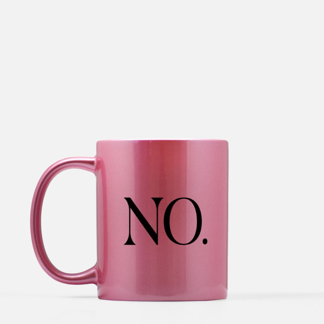 Bold Boundary Metallic Mug - Pink