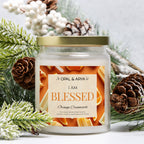Orange Creamsicle - Blessed - 9oz Apothecary Jar Candle