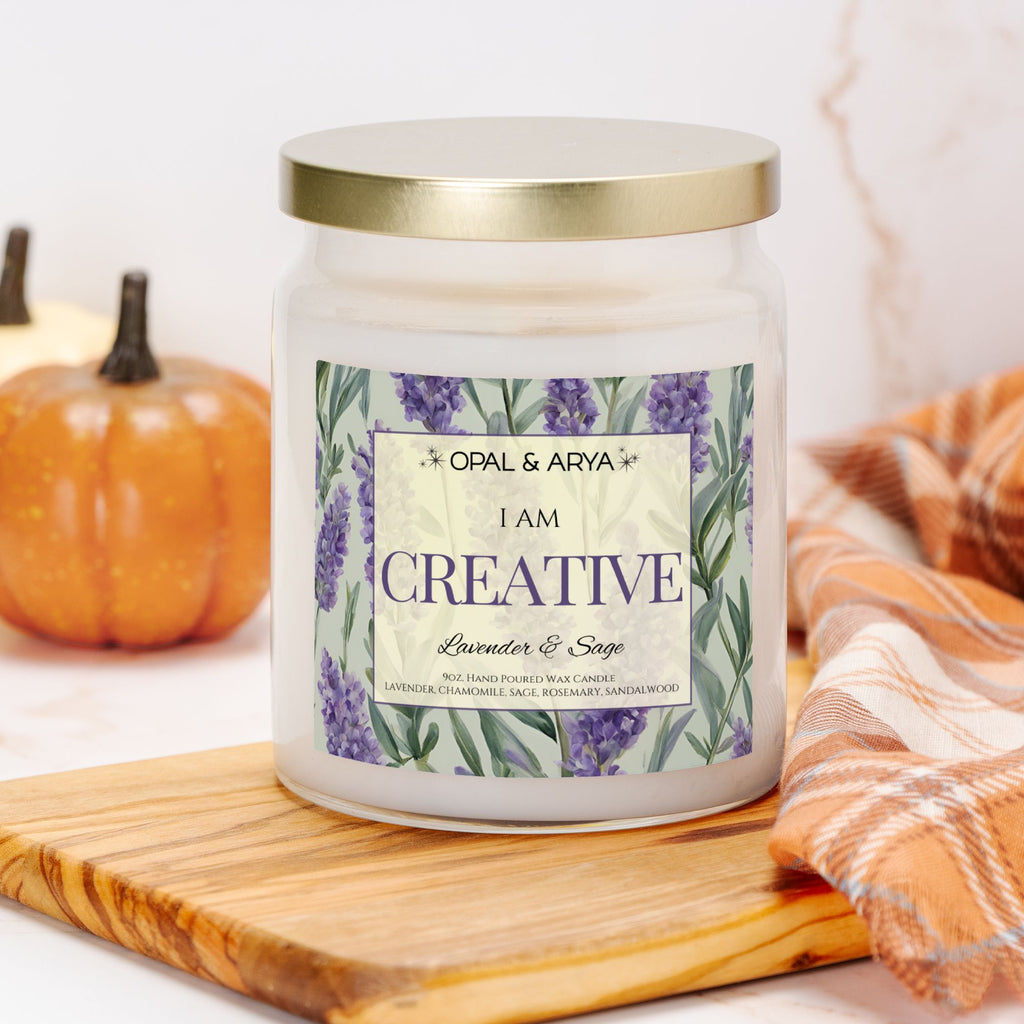 Lavender & Sage - Creative - 9oz Apothecary Jar Candle
