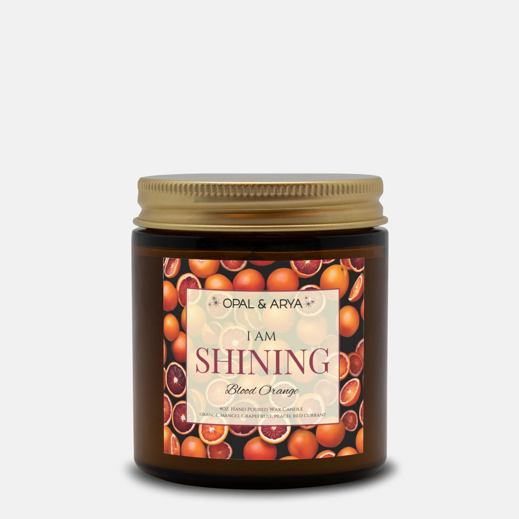 Blood Orange - Shining - 4oz Amber Jar Candle