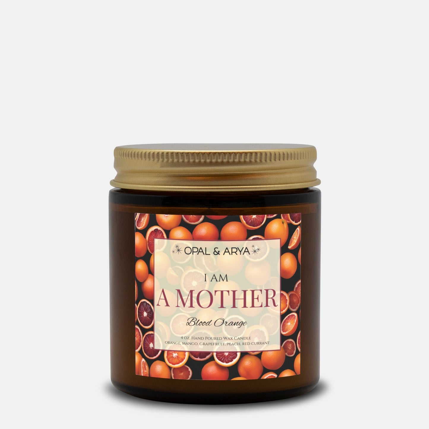 Blood Orange - A Mother - 4oz Amber Jar Candle