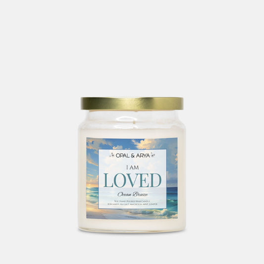 Ocean Breeze - Loved - 9oz Apothecary Jar Candle