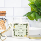 Lemon Verbena - Beautiful - 9oz Apothecary Jar Candle