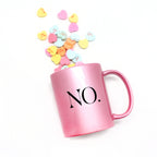 Bold Boundary Metallic Mug - Pink