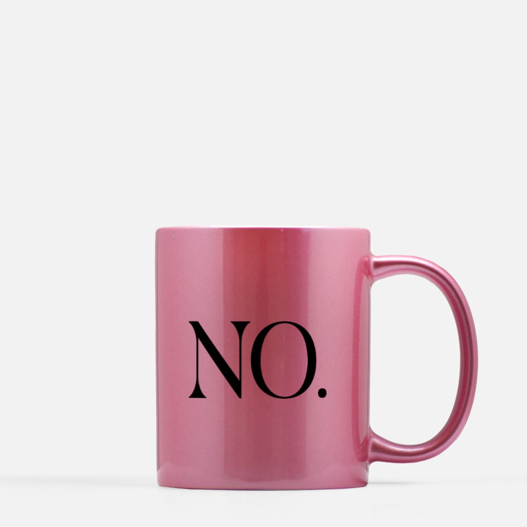 Bold Boundary Metallic Mug - Pink