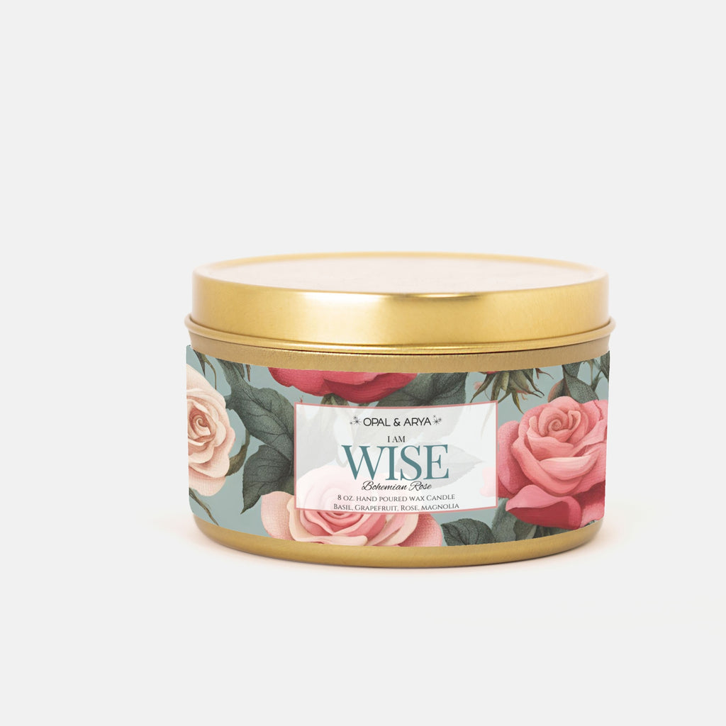 Bohemian Rose - Wise - 8oz Tin Candle