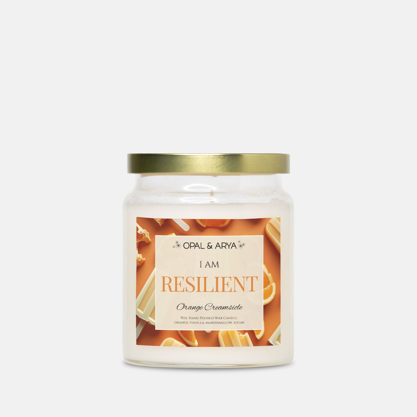 Orange Creamsicle - Resilient - 9oz Apothecary Jar Candle