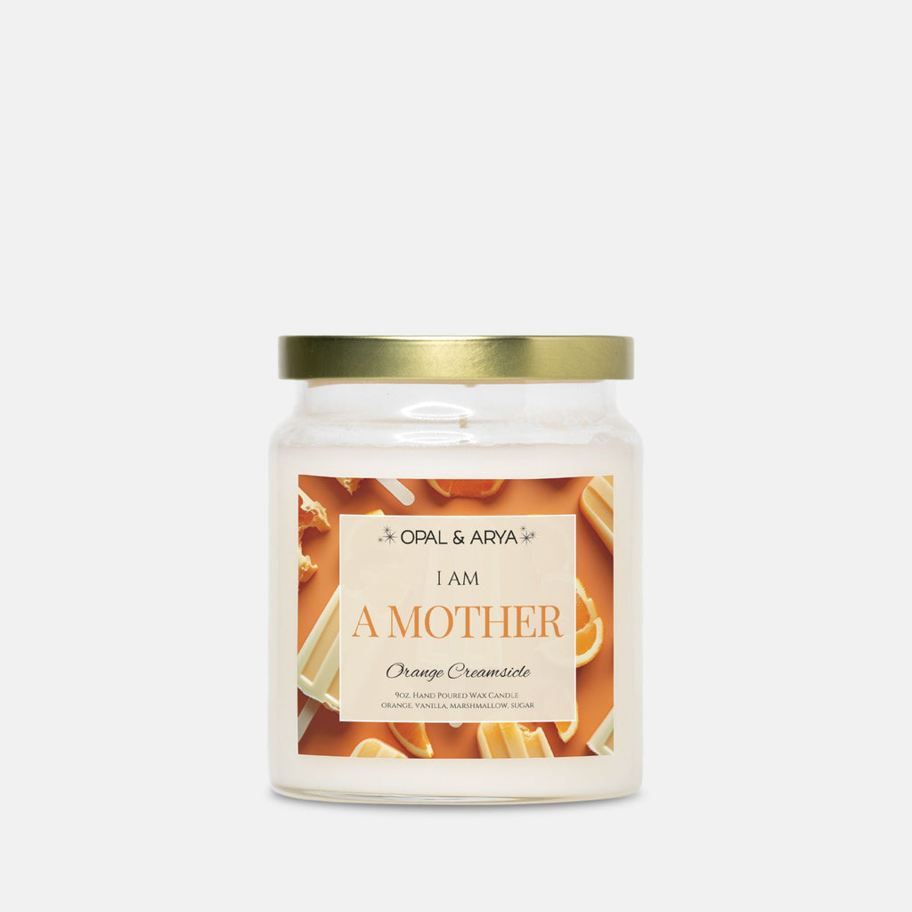 Orange Creamsicle - A Mother - 9oz Apothecary Jar Candle