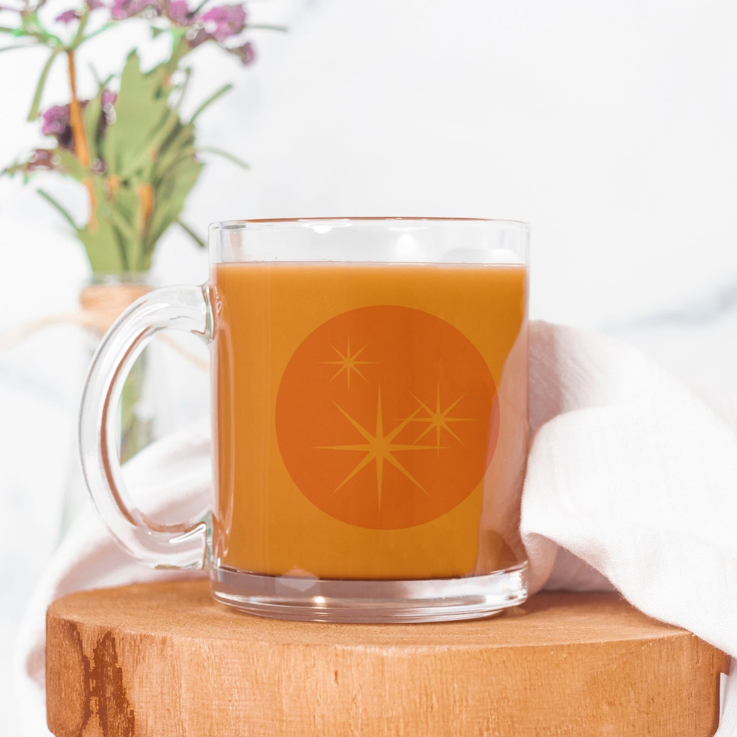 Opal & Arya Stars Glass Mug
