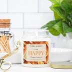 Orange Creamsicle - Happy - 9oz Apothecary Jar Candle