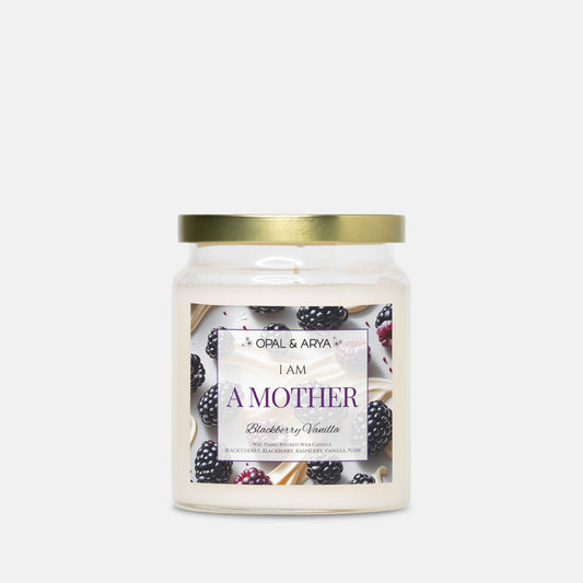 Blackberry Vanilla - A Mother - 9oz Apothecary Jar Candle