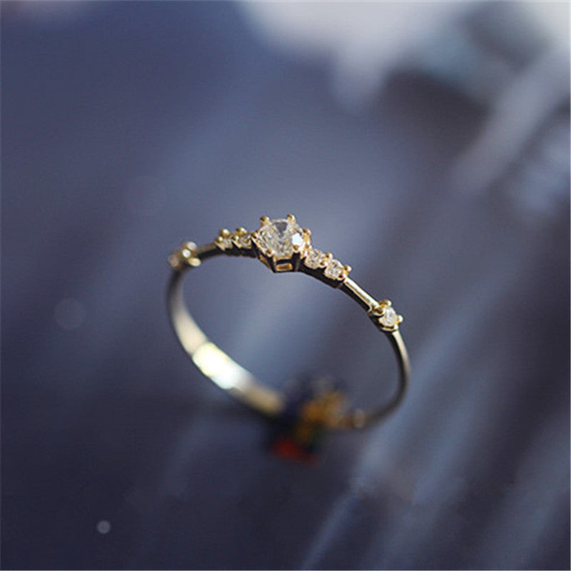 Delicate Crystal Ring