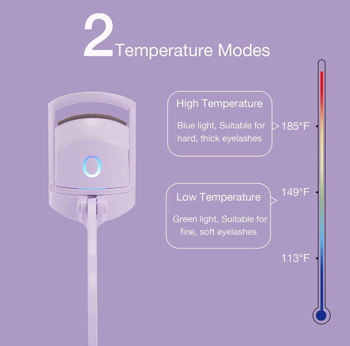 Rechargeable Heated Eyelash Curler