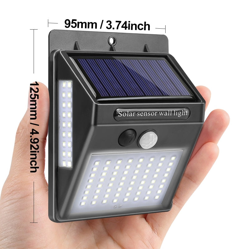 Solar Powered Motion Sensor LED Garden Lamp