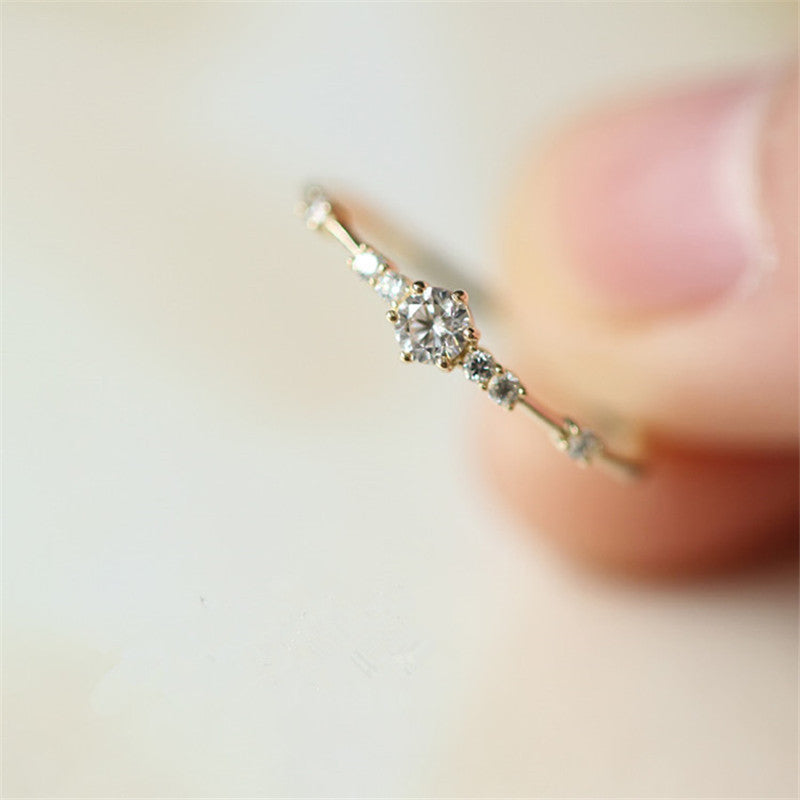 Delicate Crystal Ring